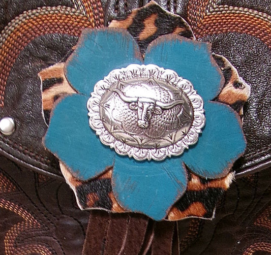 Small Cowboy Boot Purse TX11 handcrafted from cowboy boots. Shop Handbags, Wallets & Cases at ChrisThompsonBags.com and buy the best ["Crossbody","fringe","longhorn","Small"] at Chris Thompson Bags.
