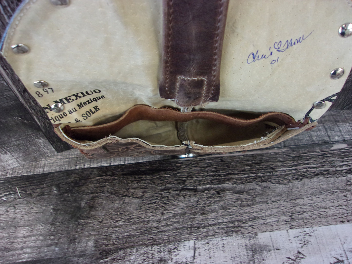 Wallet/Card Holder WC01 handcrafted from cowboy boots. Shop Handbags, Wallets & Cases at and buy the best card holder, country centerpiece, Country Chic, country style, Cowgirl Chic, cowgirl gift, cowgirl style, unique gift for her, wallet at Chris Thompson Bags.