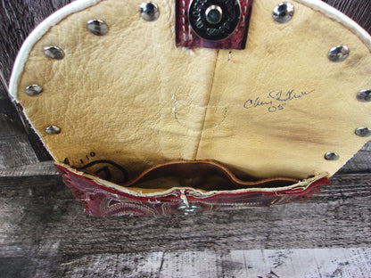 Wallet/Card Holder WC05 handcrafted from cowboy boots. Shop Handbags, Wallets & Cases at and buy the best card holder, country centerpiece, Country Chic, country style, Cowgirl Chic, cowgirl gift, cowgirl style, unique gift for her, wallet at Chris Thompson Bags.