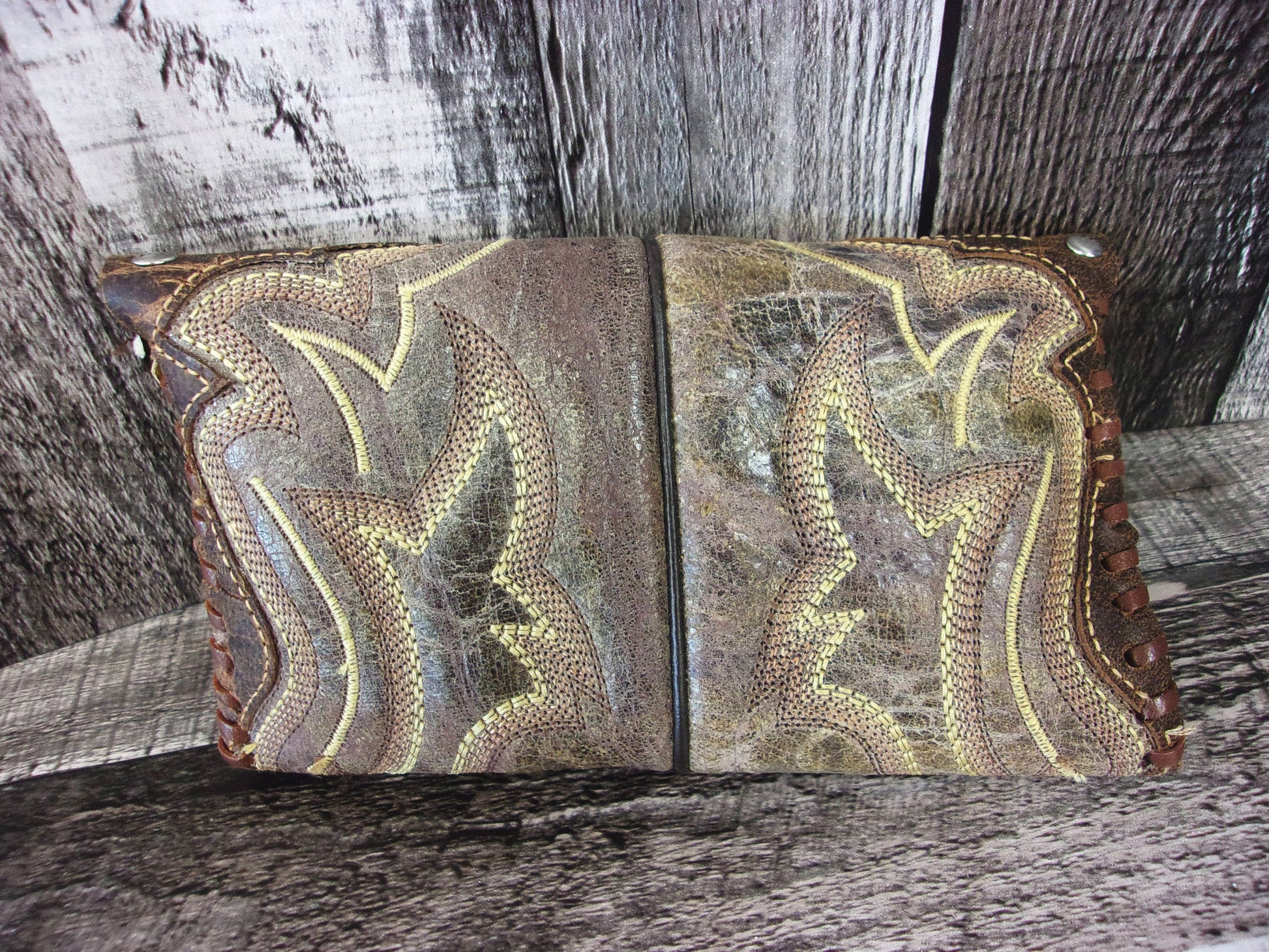 Wallet/Card Holder WC06 handcrafted from cowboy boots. Shop Handbags, Wallets & Cases at and buy the best card holder, country centerpiece, Country Chic, country style, Cowgirl Chic, cowgirl gift, cowgirl style, unique gift for her, wallet at Chris Thompson Bags.