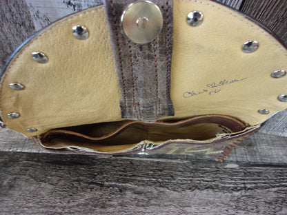 Wallet/Card Holder WC06 handcrafted from cowboy boots. Shop Handbags, Wallets & Cases at and buy the best card holder, country centerpiece, Country Chic, country style, Cowgirl Chic, cowgirl gift, cowgirl style, unique gift for her, wallet at Chris Thompson Bags.