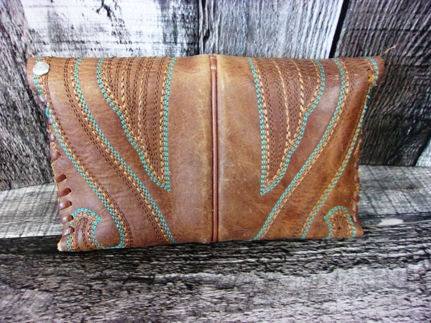 Wallet/Card Holder WC07 handcrafted from cowboy boots. Shop Handbags, Wallets & Cases at ChrisThompsonBags.com and buy the best card holder, country centerpiece, Country Chic, country style, Cowgirl Chic, cowgirl gift, cowgirl style, unique gift for her, wallet at Chris Thompson Bags.