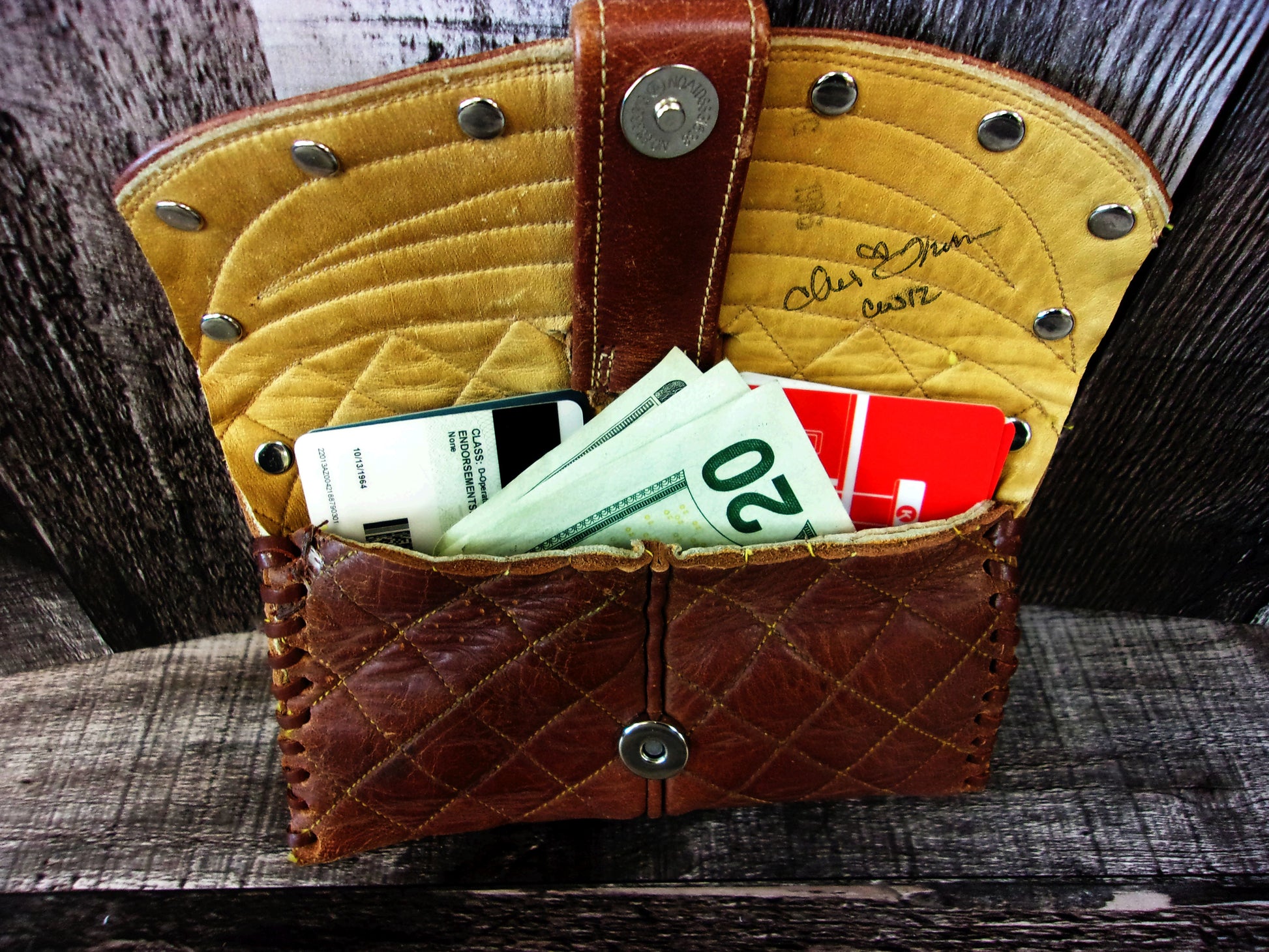 Wallet/Card Holder WC12 handcrafted from cowboy boots. Shop Handbags, Wallets & Cases at and buy the best card holder, country centerpiece, Country Chic, country style, Cowgirl Chic, cowgirl gift, cowgirl style, unique gift for her, wallet at Chris Thompson Bags.