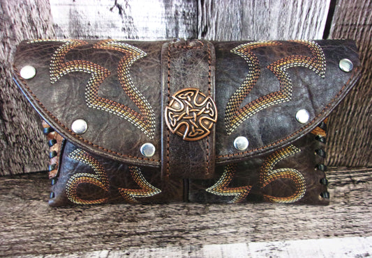 Wallet/Card Holder WC13 handcrafted from cowboy boots. Shop Handbags, Wallets & Cases at and buy the best card holder, country centerpiece, Country Chic, country style, Cowgirl Chic, cowgirl gift, cowgirl style, unique gift for her, wallet at Chris Thompson Bags.