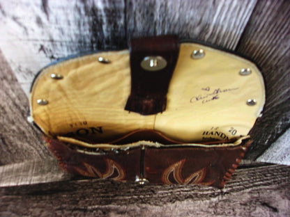 Wallet/Card Holder WC16 handcrafted from cowboy boots. Shop Handbags, Wallets & Cases at and buy the best card holder, country centerpiece, Country Chic, country style, Cowgirl Chic, cowgirl gift, cowgirl style, unique gift for her, wallet at Chris Thompson Bags.