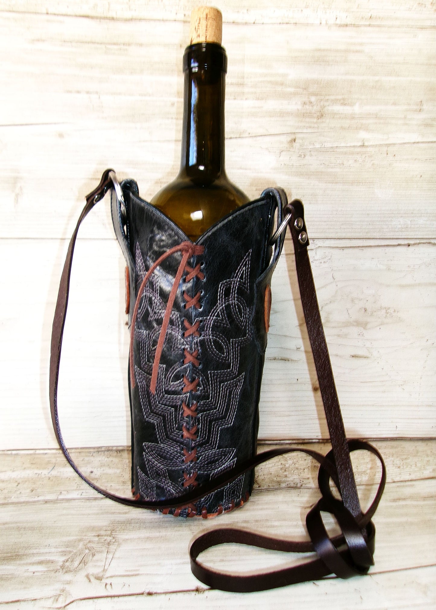 Cowboy Boot Wine Water Tote WA54