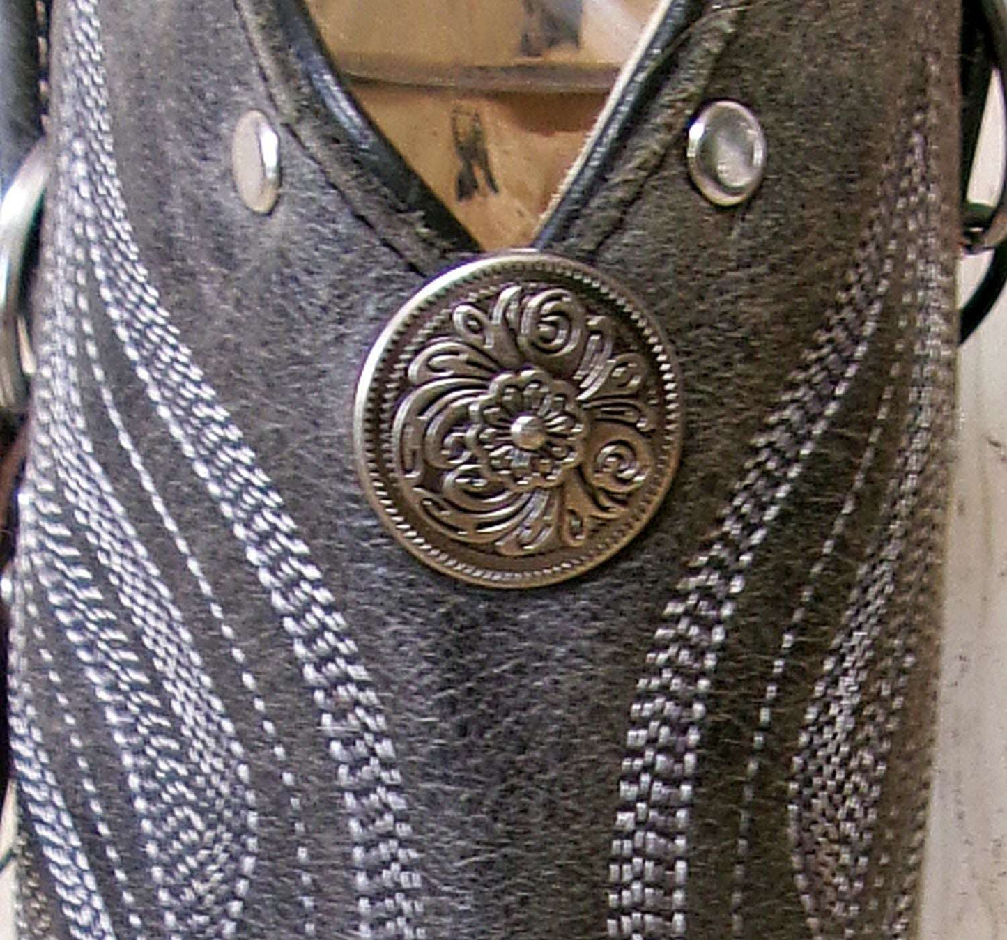Cowboy Boot Wine Water Tote WA55 handcrafted from cowboy boots. Shop Wine Carrier Bags at ChrisThompsonBags.com and buy the best ["Bottle","Caddy","Crossbody","Holder","Tote","Water","Wine"] at Chris Thompson Bags.