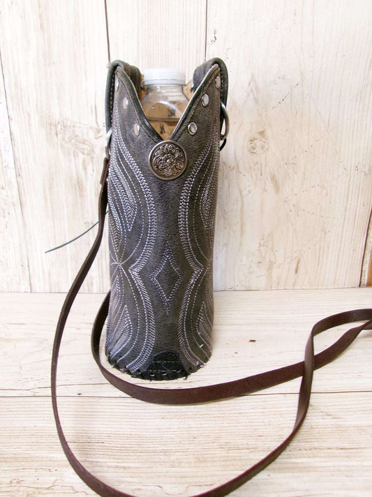 Cowboy Boot Wine Water Tote WA55 handcrafted from cowboy boots. Shop Wine Carrier Bags at ChrisThompsonBags.com and buy the best ["Bottle","Caddy","Crossbody","Holder","Tote","Water","Wine"] at Chris Thompson Bags.