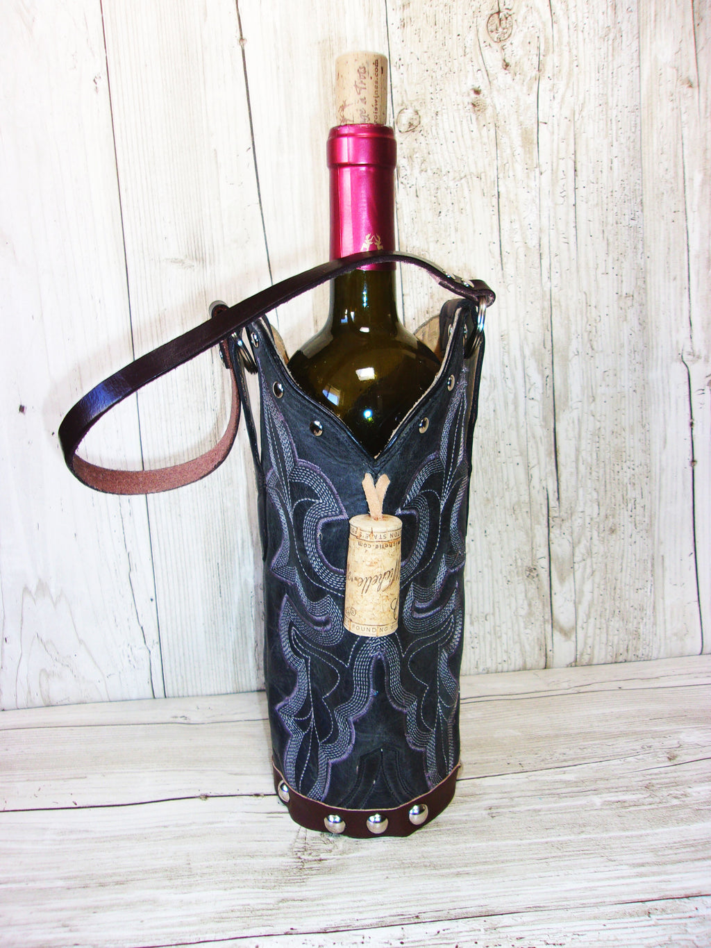 Cowboy Boot Wine Tote wt629