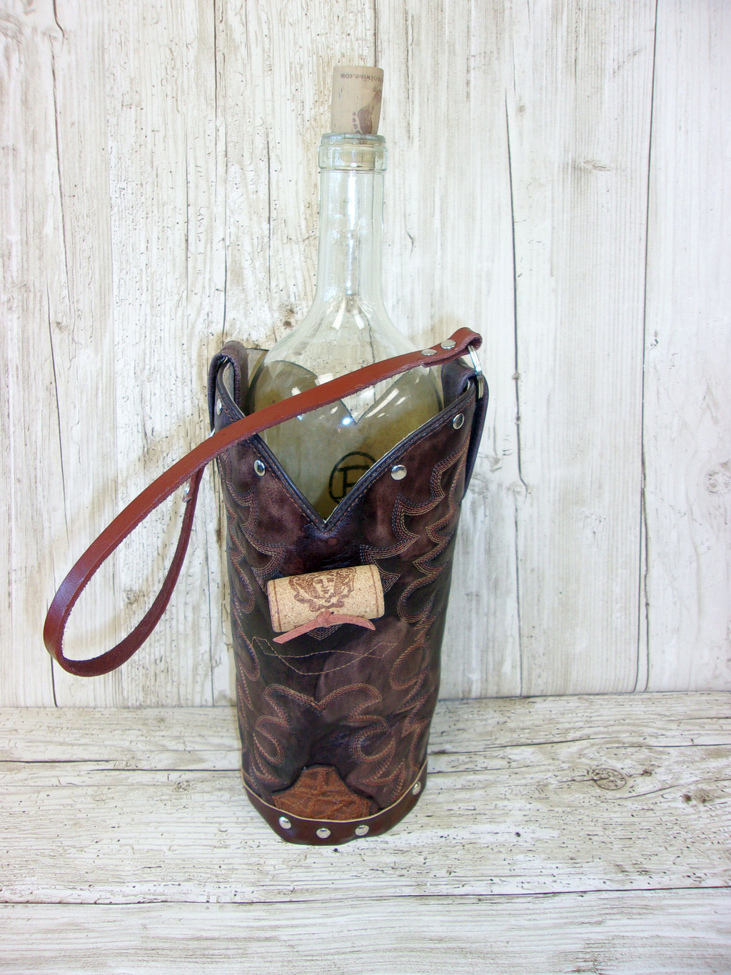 Cowboy Boot Wine Tote wt670