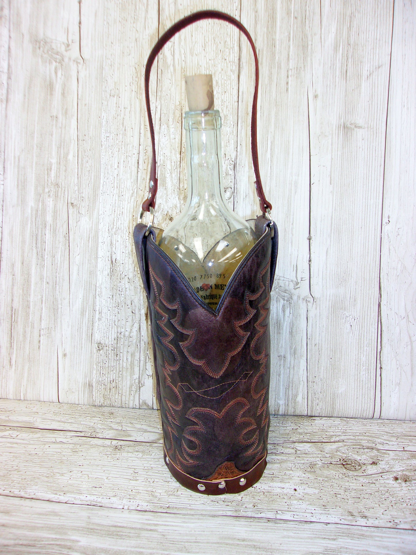Cowboy Boot Wine Tote wt670