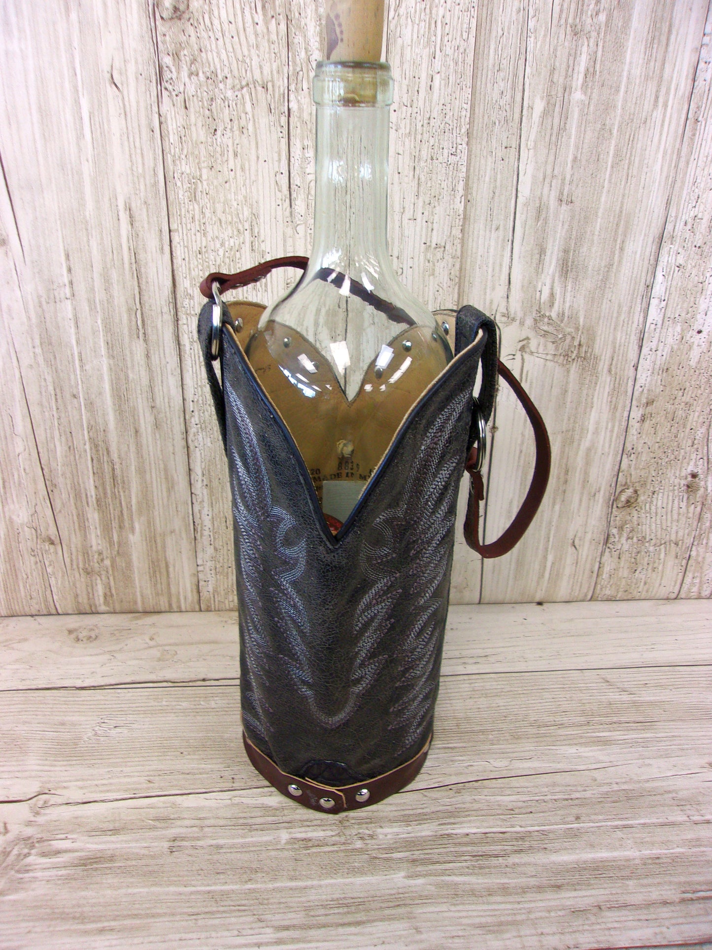 Cowboy Boot Wine Tote wt713