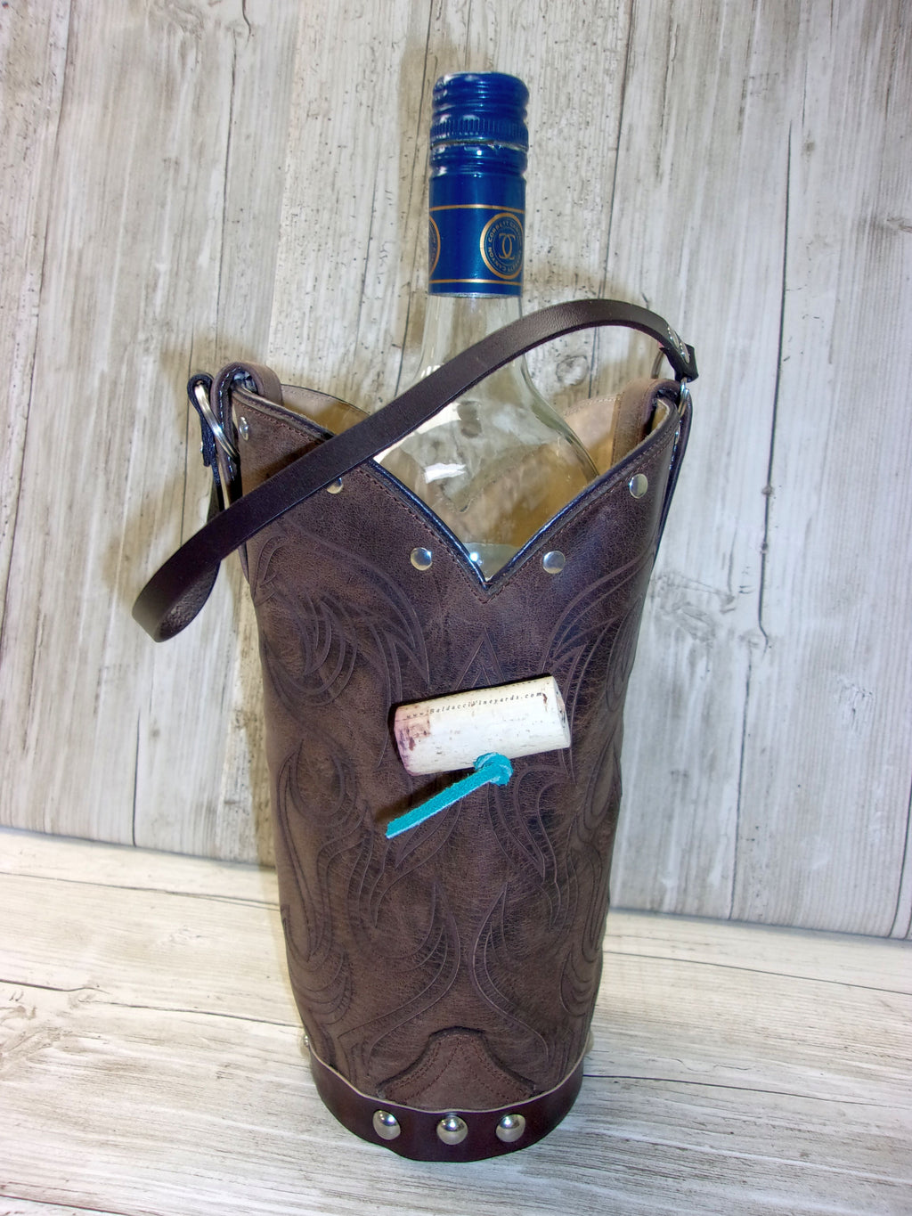 Cowboy Boot Wine Tote wt767
