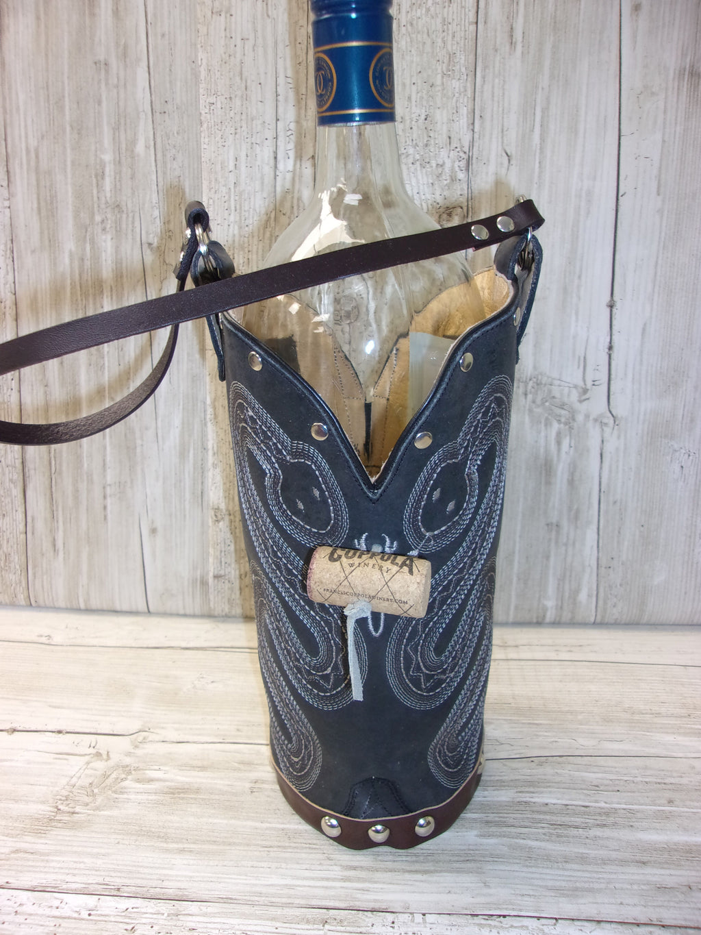 Cowboy Boot Wine Tote wt769