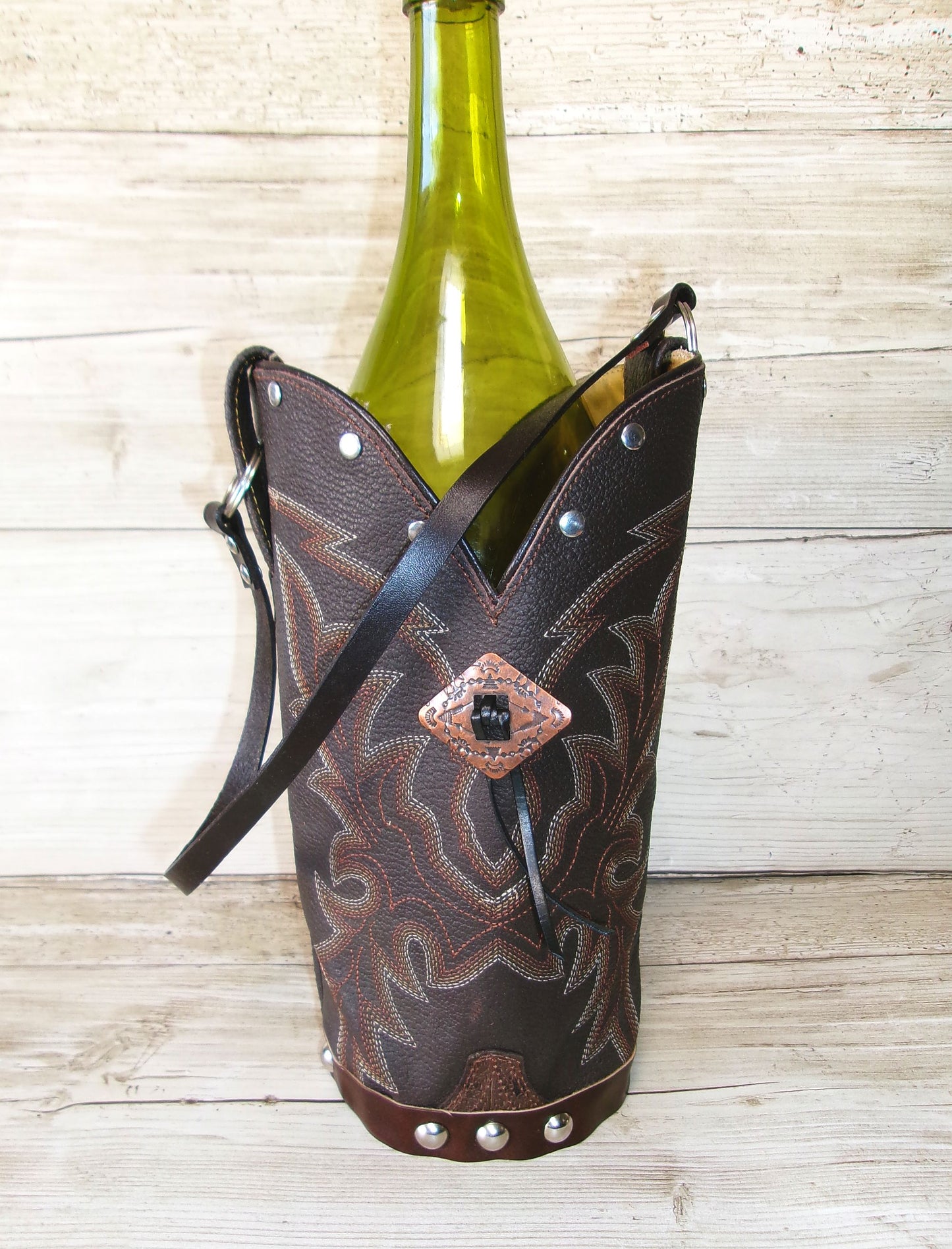 Cowboy Boot Wine Tote wt784
