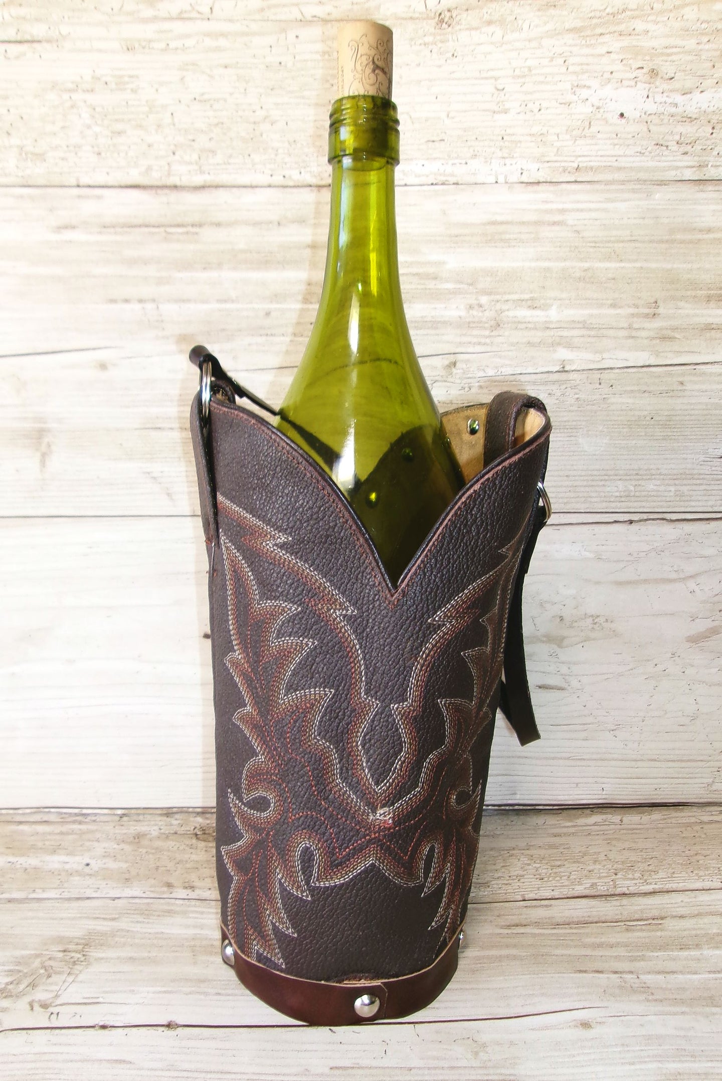 Cowboy Boot Wine Tote wt784