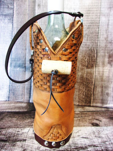 Cowboy Boot Wine Tote wt798