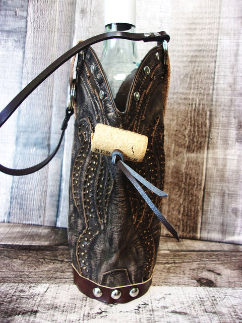 Cowboy Boot Wine Tote wt818