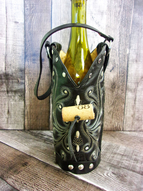 Cowboy Boot Wine Tote wt835