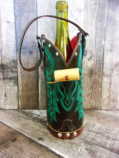 Cowboy Boot Wine Tote wt842