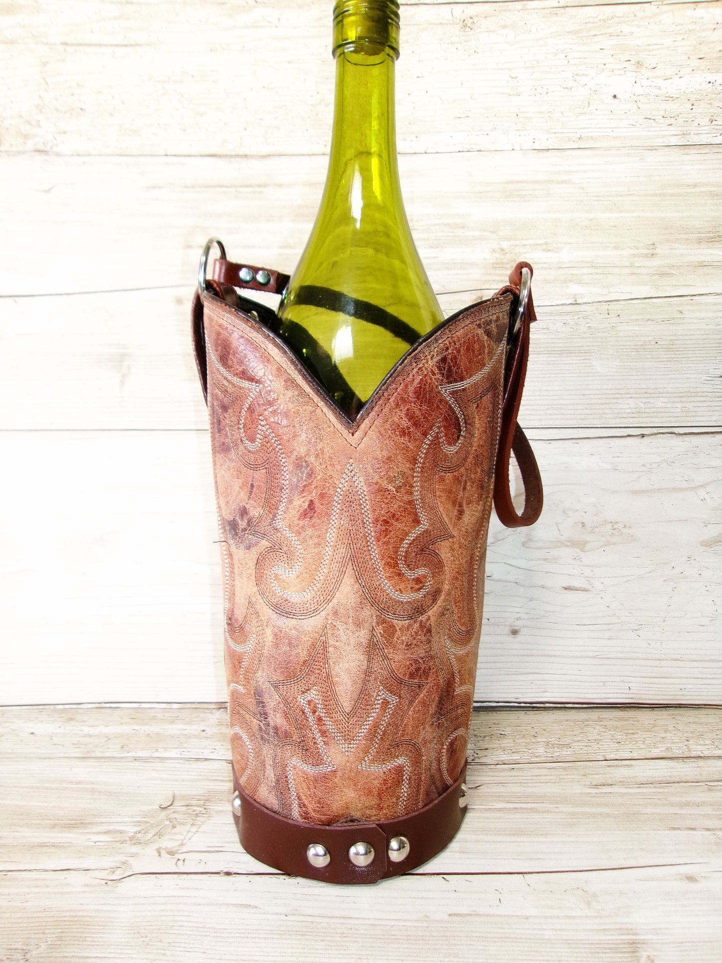 Cowboy Boot Wine Tote wt842