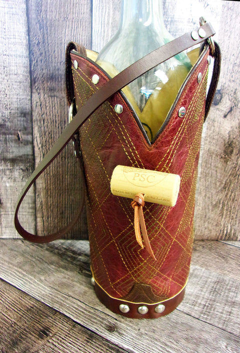 Cowboy Boot Wine Tote wt853