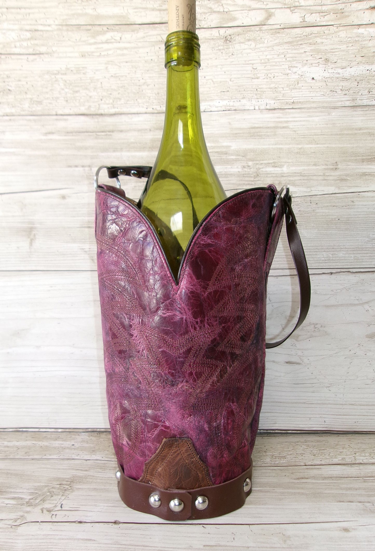 Cowboy Boot Wine Tote wt858
