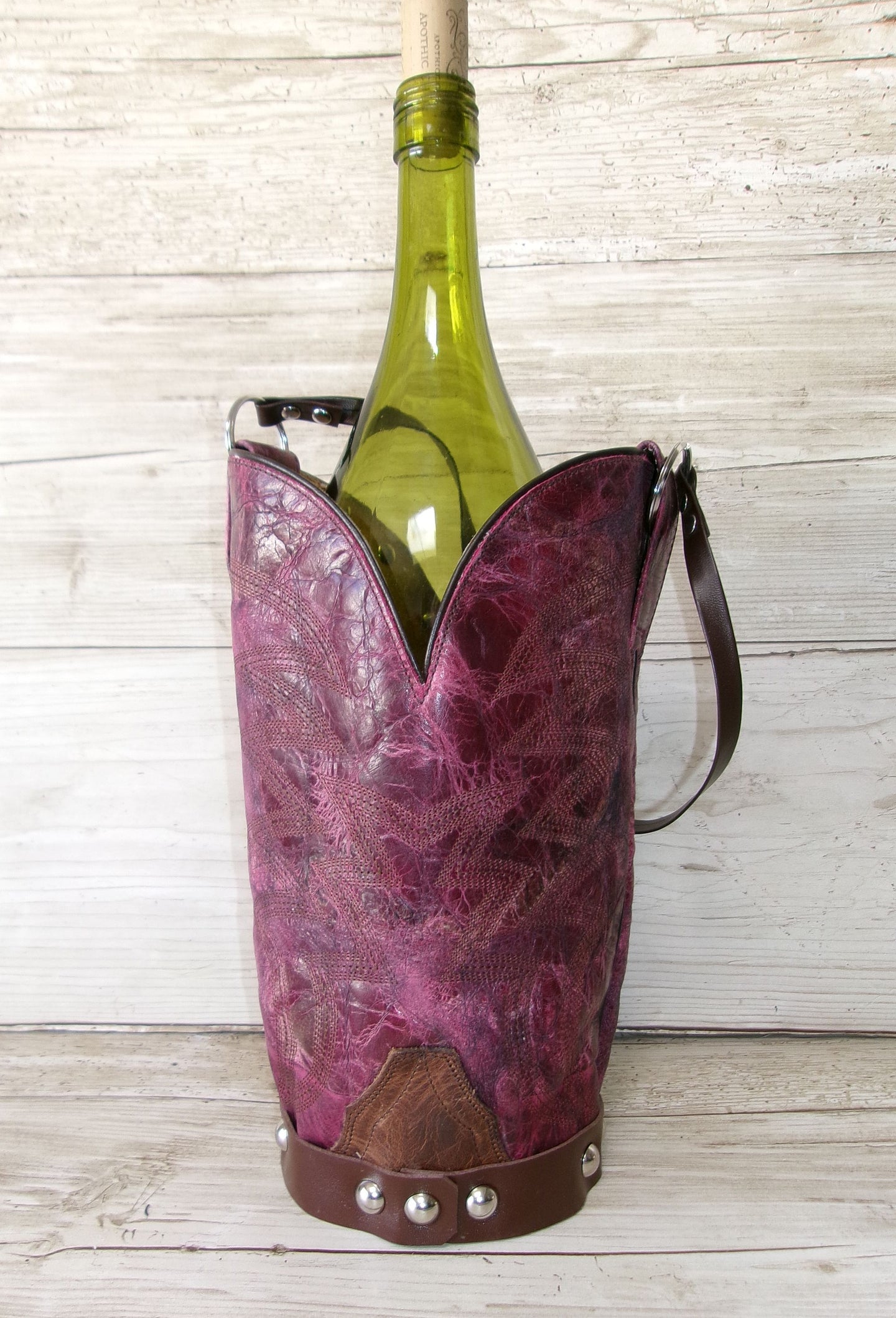 Cowboy Boot Wine Tote wt858