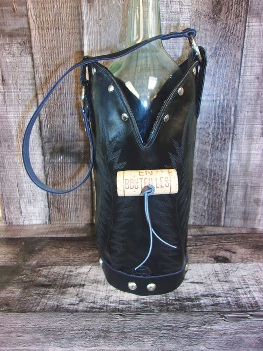 Cowboy Boot Wine Tote wt864