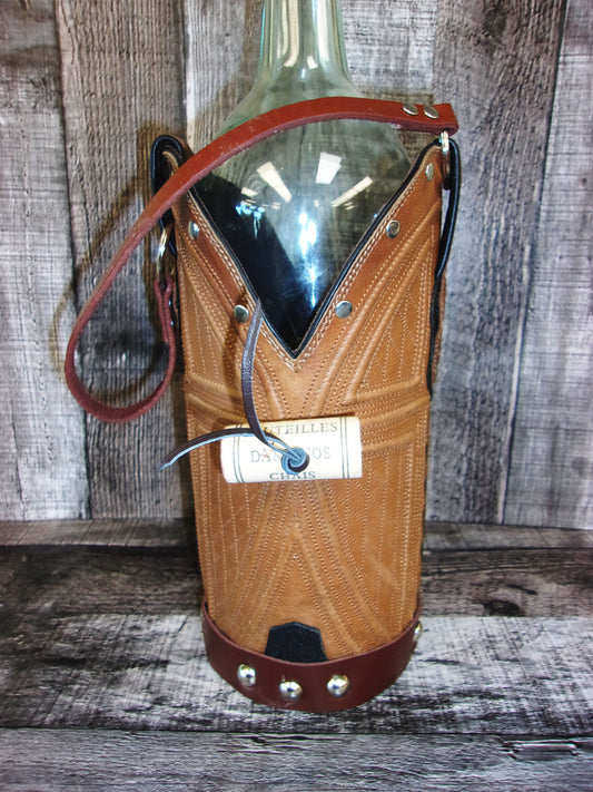 Cowboy Boot Wine Tote wt867