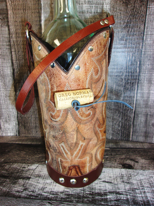 Cowboy Boot Wine Tote wt868