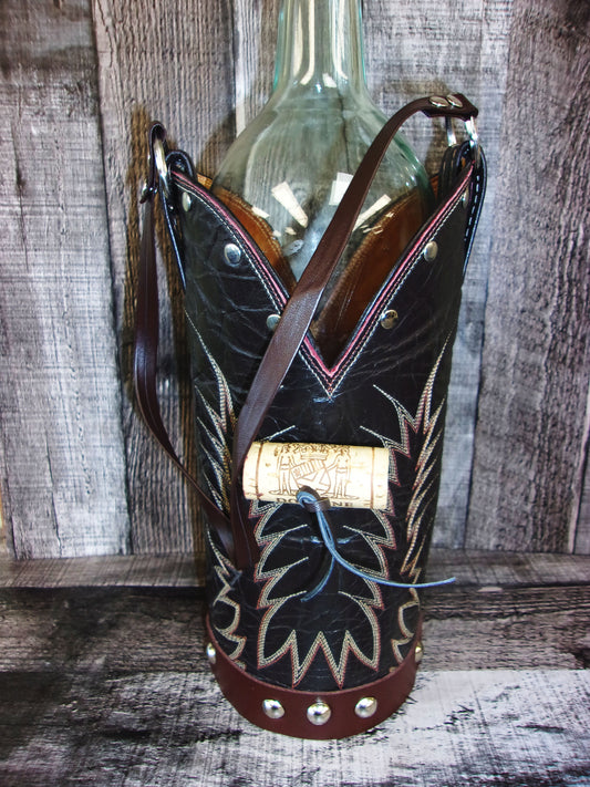 Cowboy Boot Wine Tote wt870