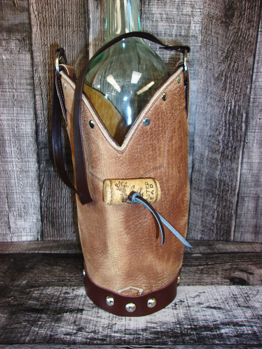Cowboy Boot Wine Tote wt871