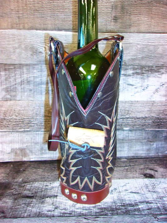 Cowboy Boot Wine Tote wt874
