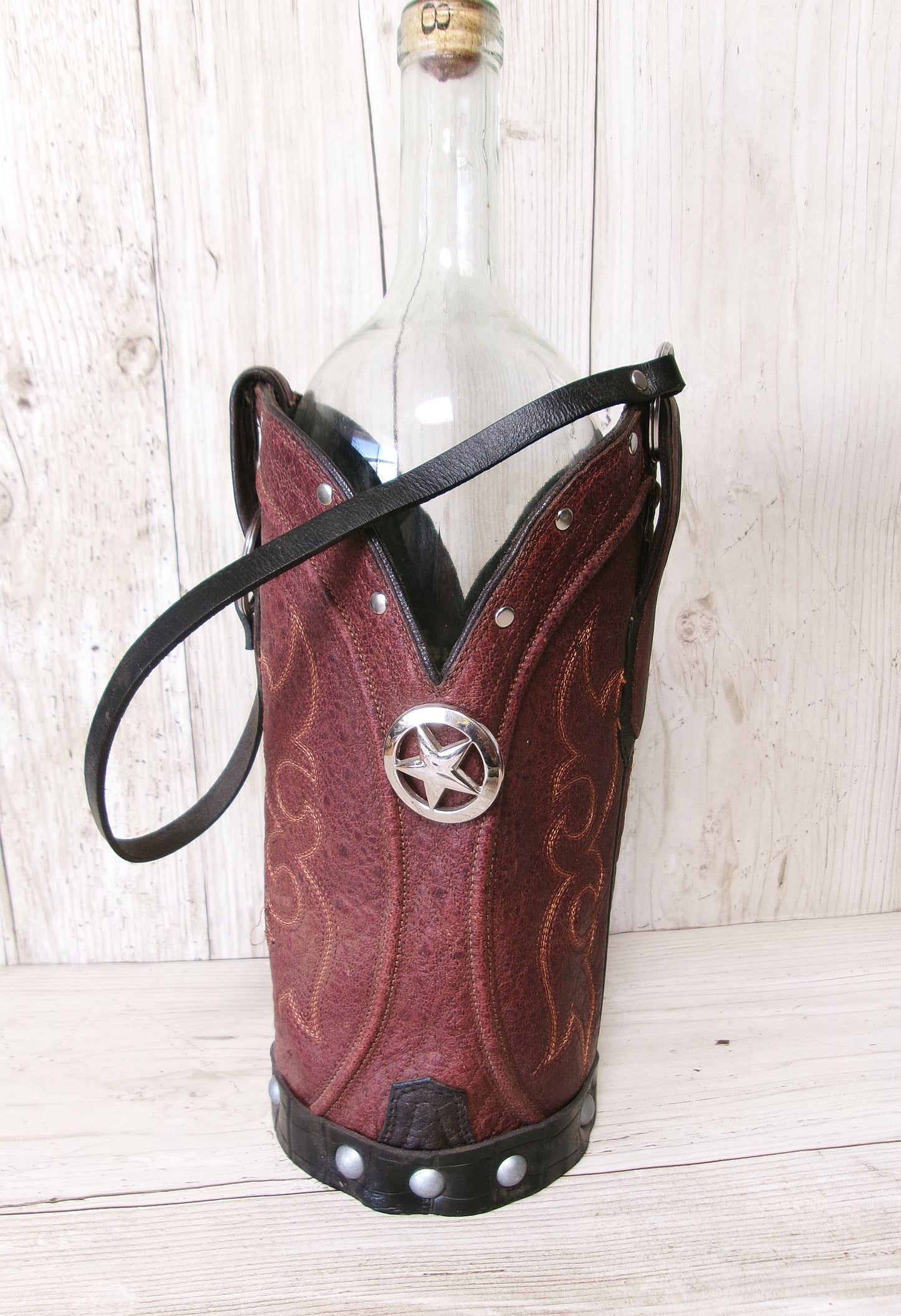 Cowboy Boot Wine Tote wt884