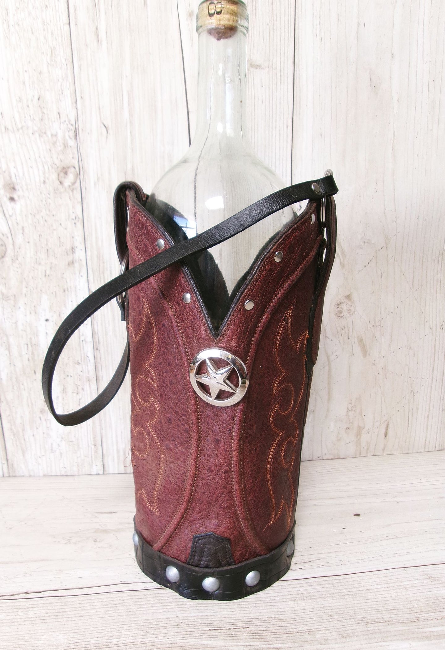 Cowboy Boot Wine Tote wt884