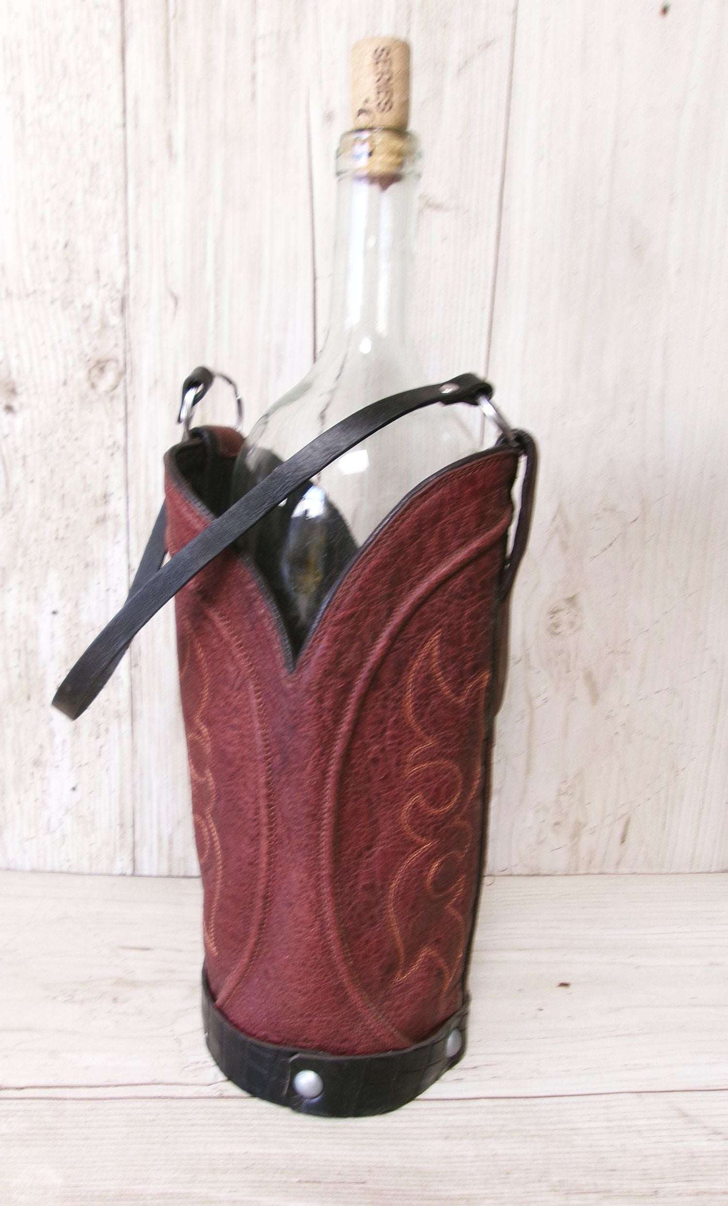 Cowboy Boot Wine Tote wt884