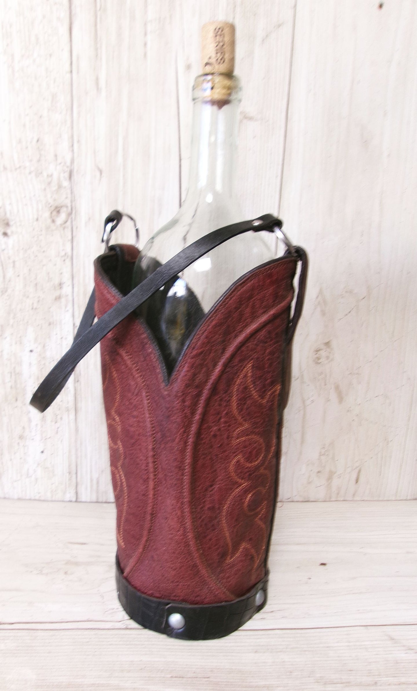 Cowboy Boot Wine Tote wt884
