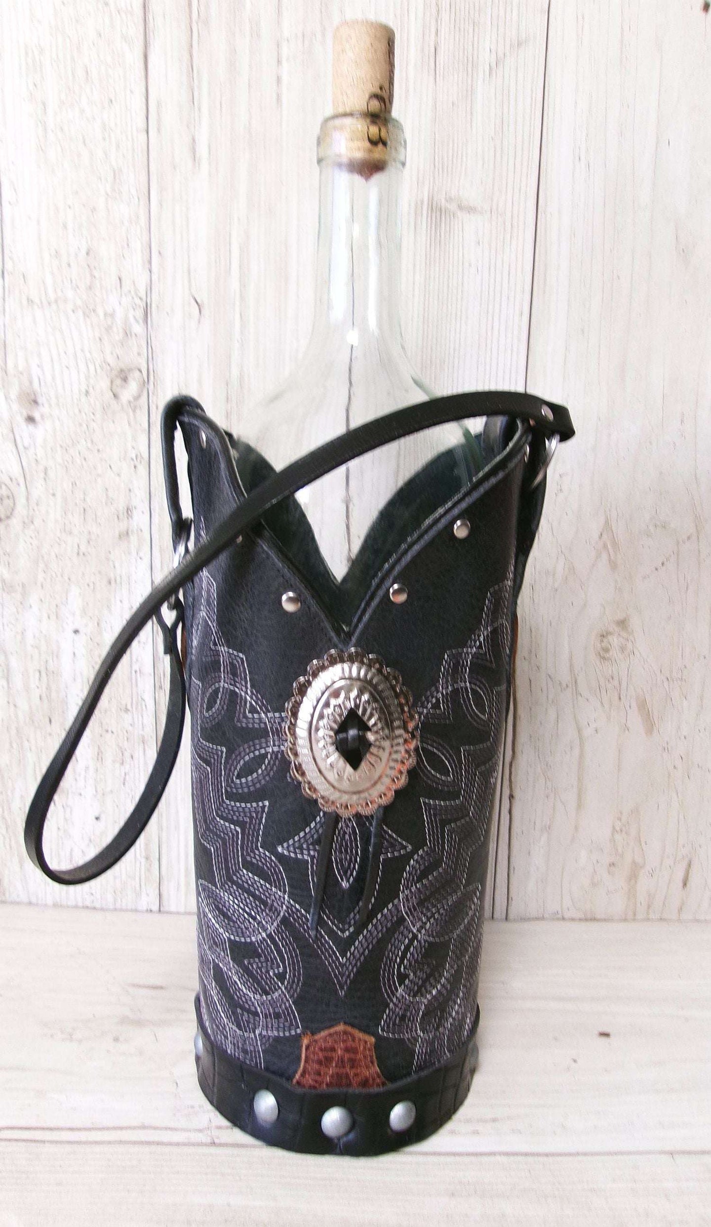 Cowboy Boot Wine Tote wt890