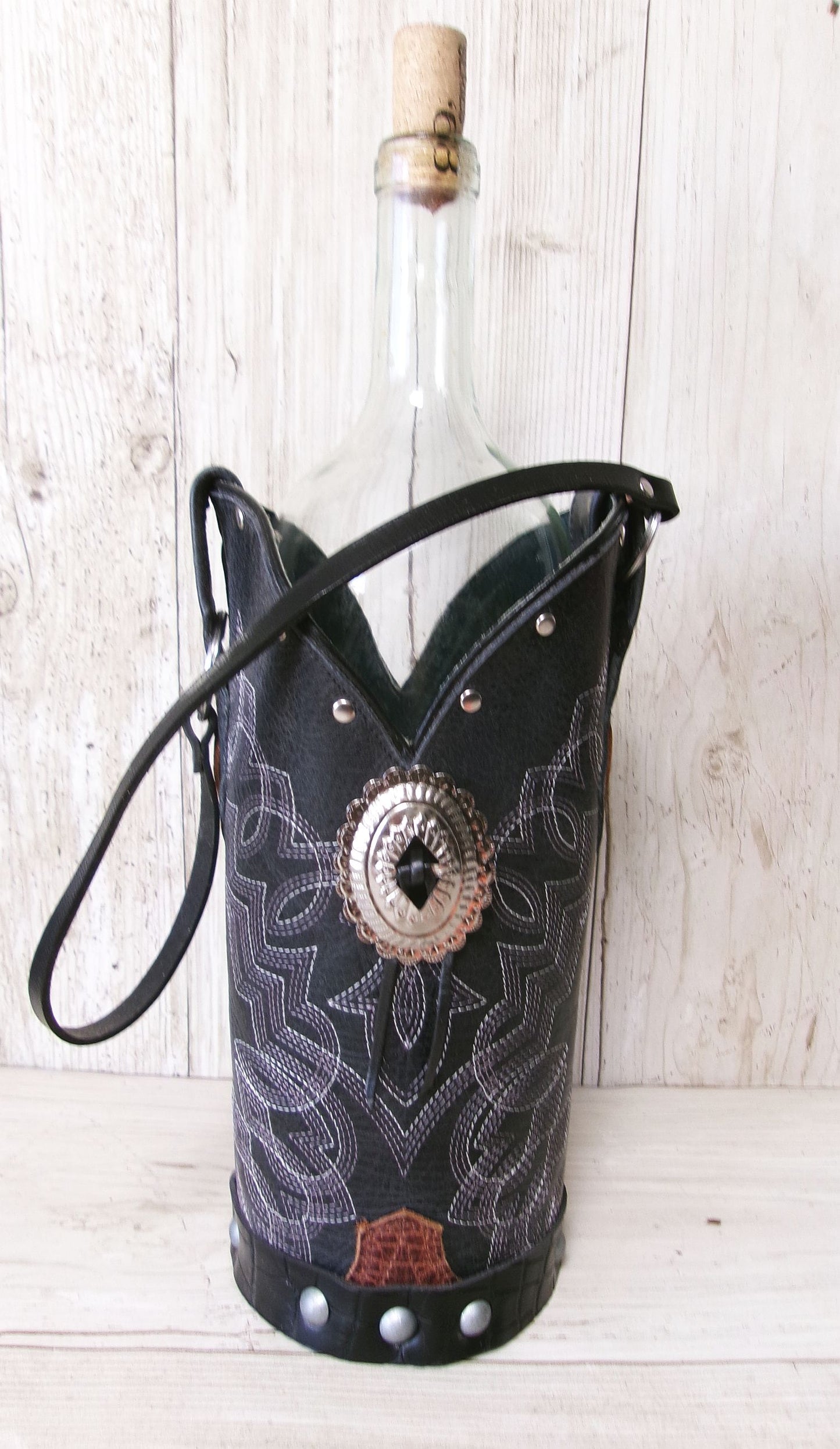Cowboy Boot Wine Tote wt890