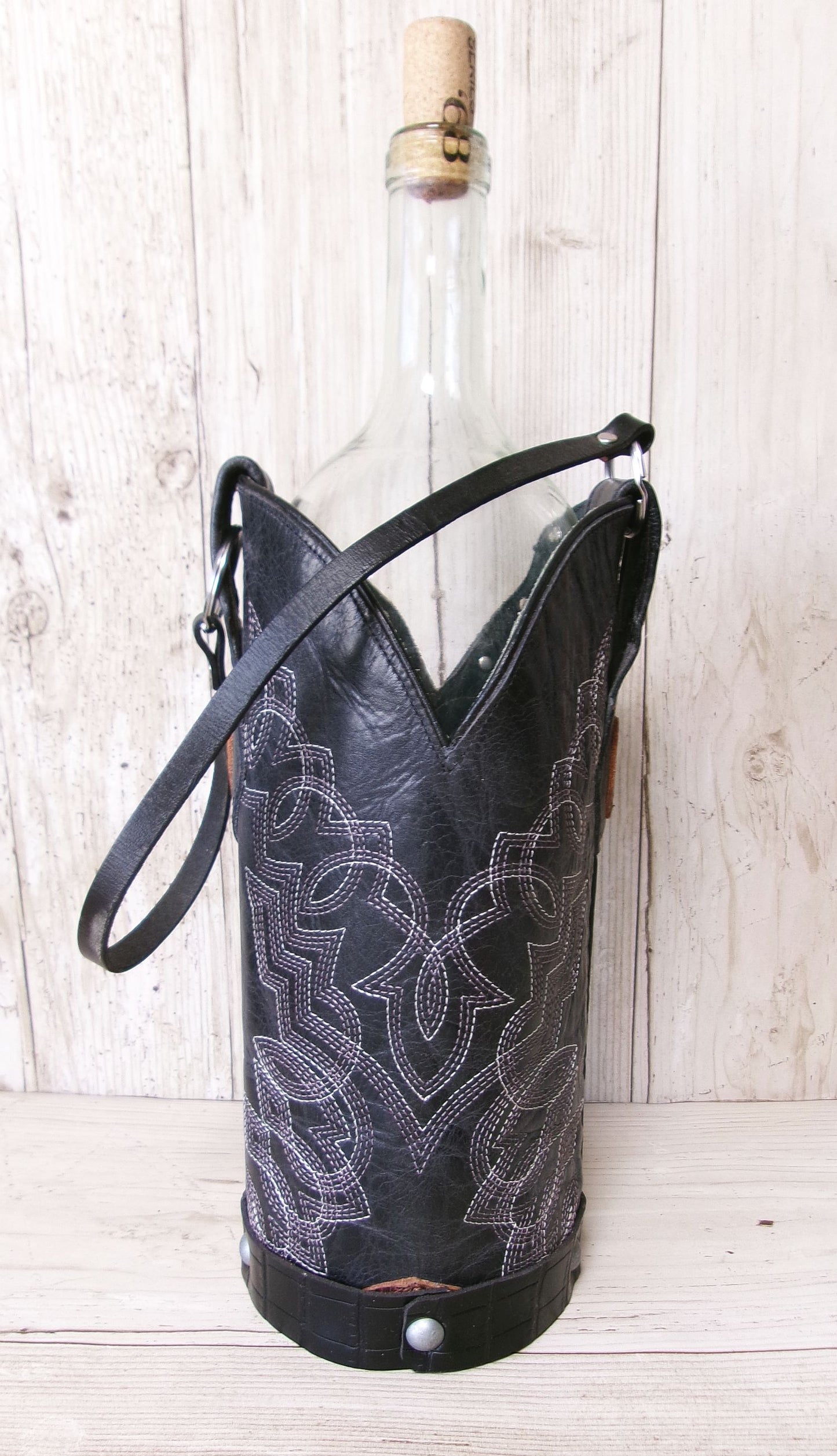 Cowboy Boot Wine Tote wt890