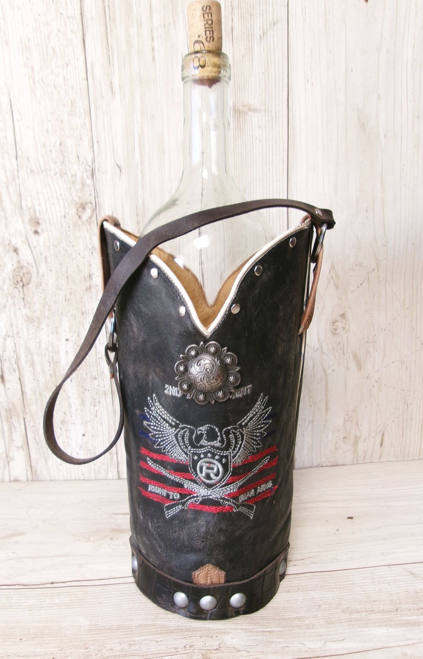 Cowboy Boot Wine Tote wt911