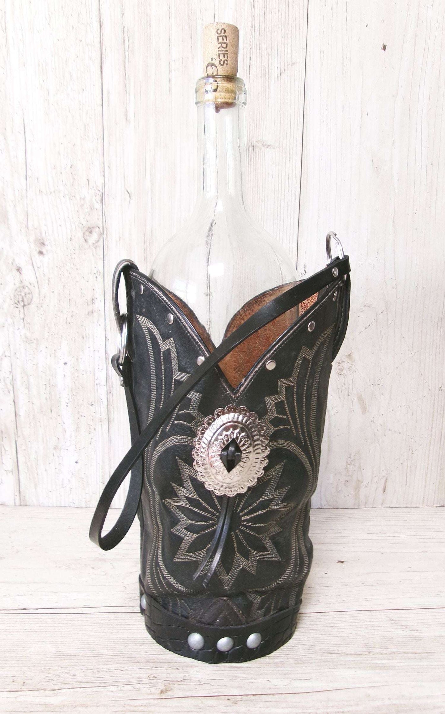 Cowboy Boot Wine Tote wt897