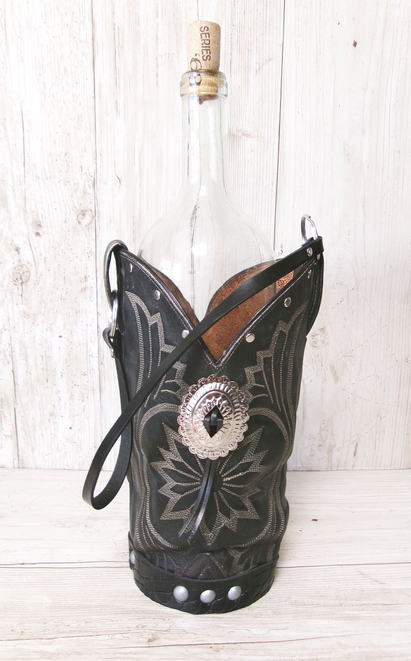 Cowboy Boot Wine Tote wt897