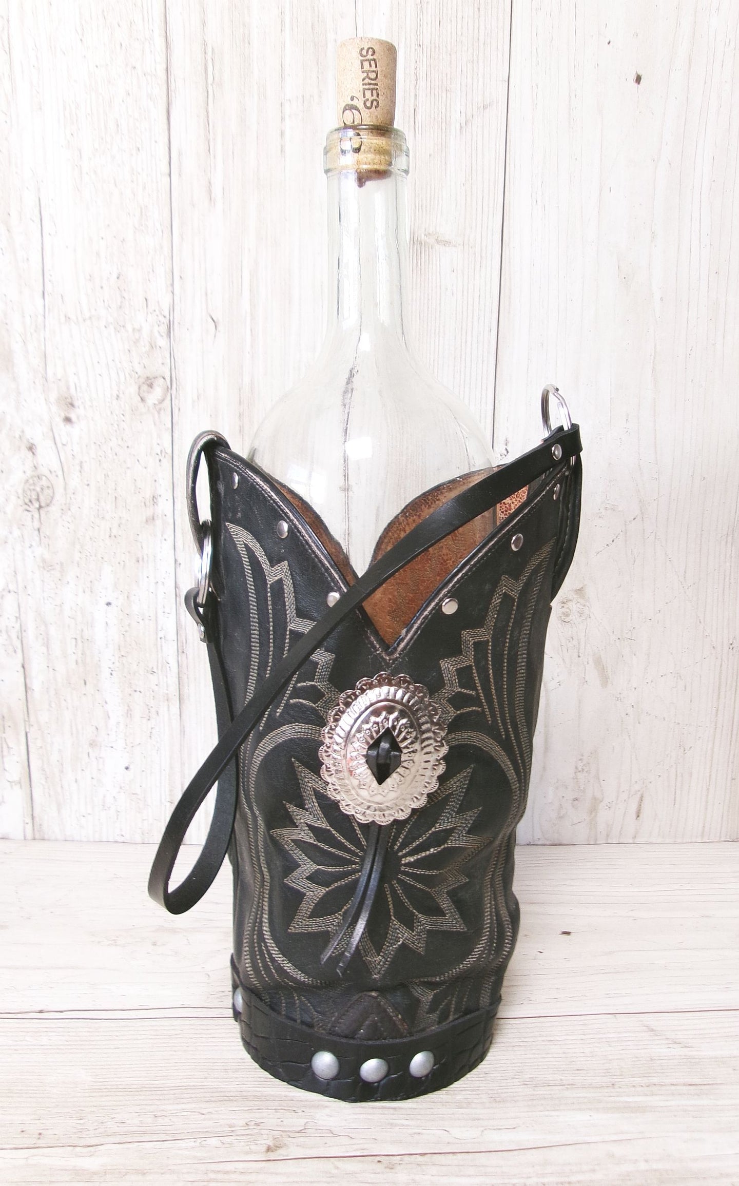 Cowboy Boot Wine Tote wt897