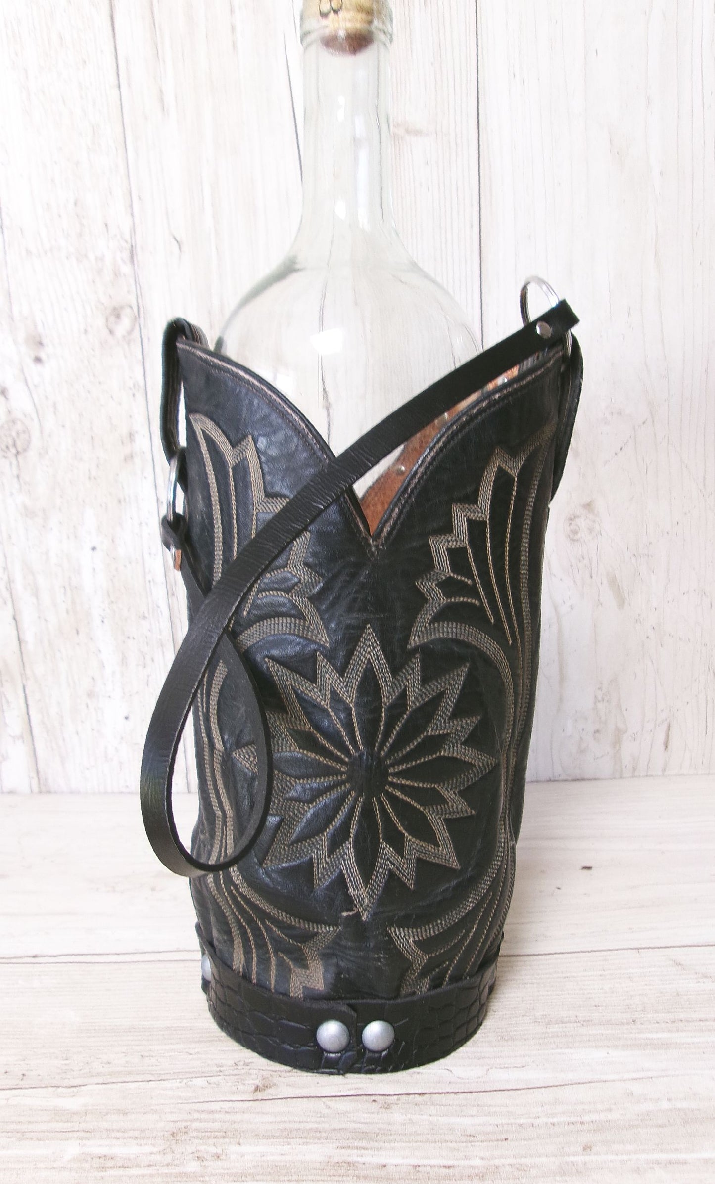 Cowboy Boot Wine Tote wt897