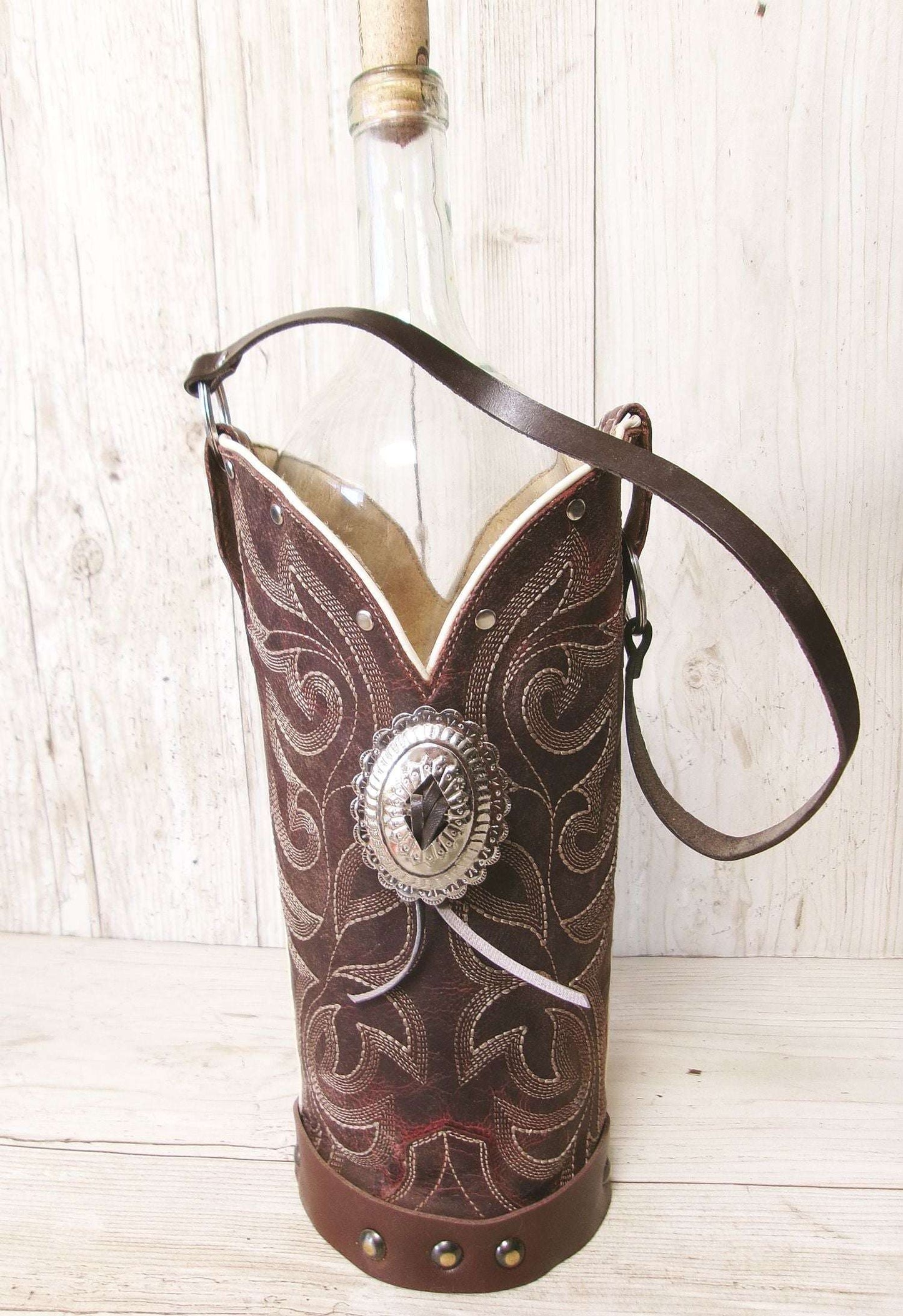 Cowboy Boot Wine Tote wt899