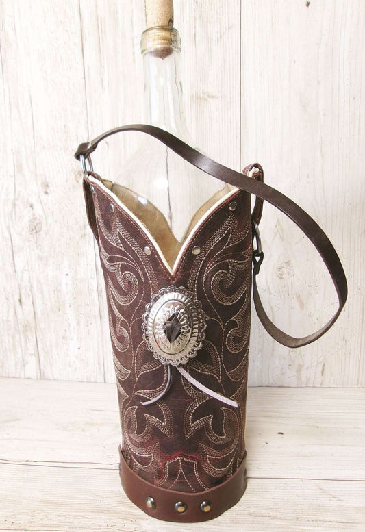 Cowboy Boot Wine Tote wt899