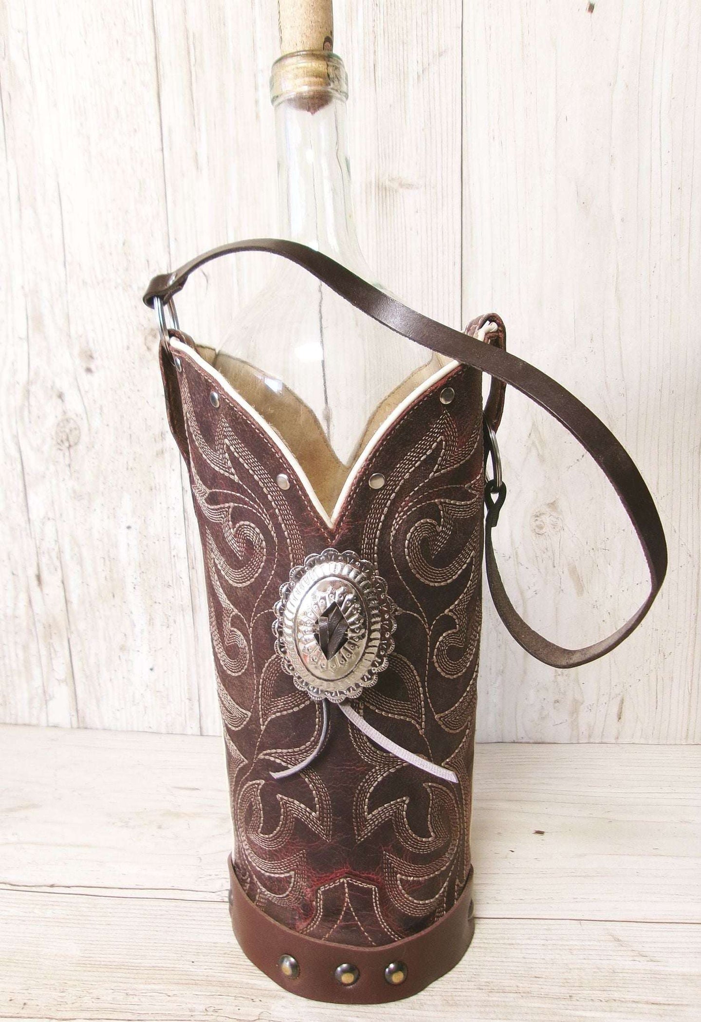 Cowboy Boot Wine Tote wt899