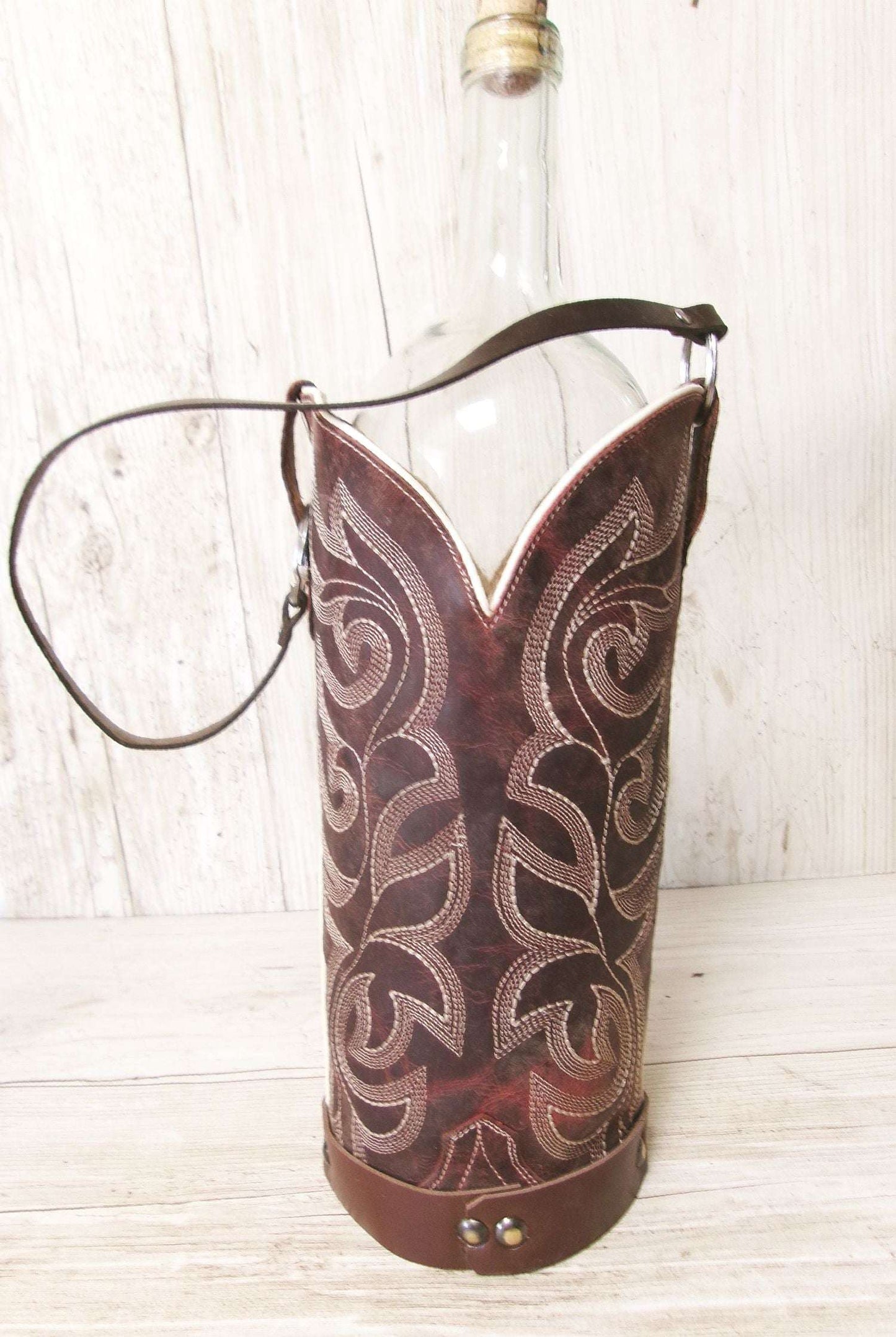 Cowboy Boot Wine Tote wt899